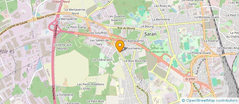 localisation de l'entreprise SCI AUBOISOU  SARAN