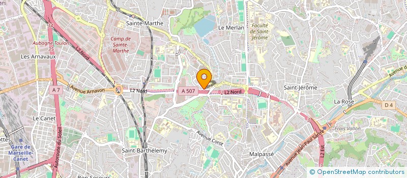 localisation de l'entreprise SCI AUBRAC à MARSEILLE