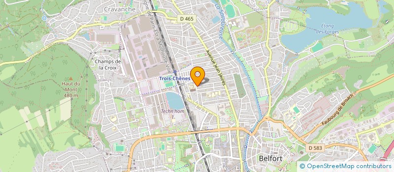 localisation de l'entreprise SCI AUBRAC à BELFORT