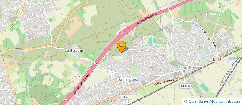 localisation de l'entreprise SCI AUBRAC à BAILLARGUES