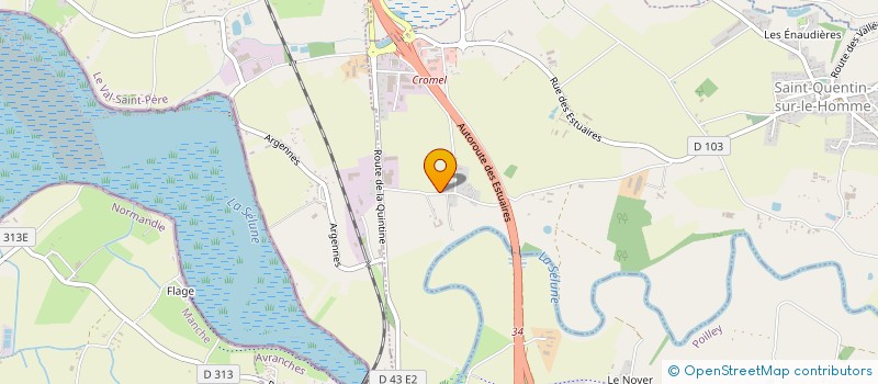 localisation de l'entreprise SCI AUBREE  SAINT-QUENTIN-SUR-LE-HOMME