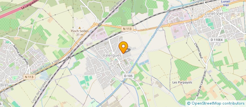 localisation de l'entreprise SCI AUBRI  VALERGUES