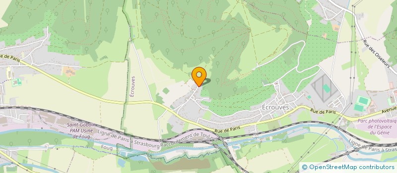 localisation de l'entreprise SCI AUBRIET S ET J  ECROUVES