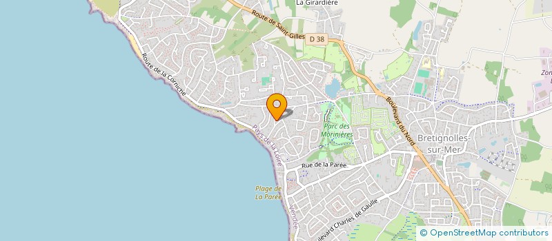 localisation de l'entreprise SCI AUBRON-RETHORE à BRETIGNOLLES-SUR-MER