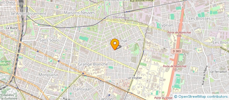 localisation de l'entreprise SCI AUBRY CONSTANT  LYON