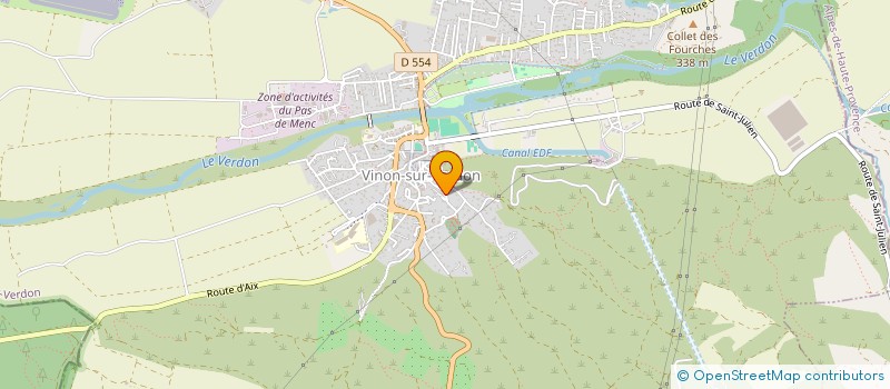 localisation de l'entreprise SCI AUCAFI  VINON-SUR-VERDON