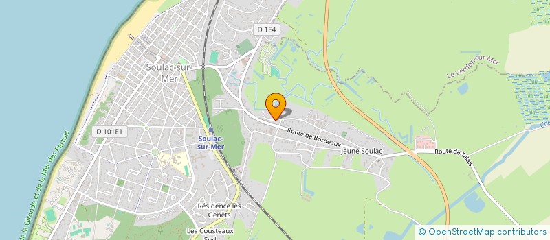 localisation de l'entreprise SCI AUCALINE  SOULAC-SUR-MER