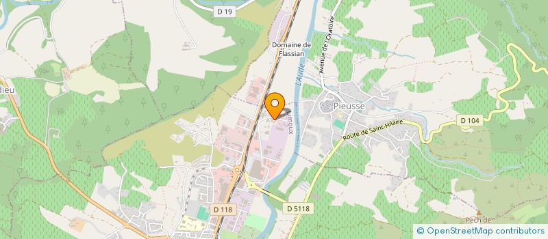 localisation de l'entreprise SCI AUCAMI  LIMOUX