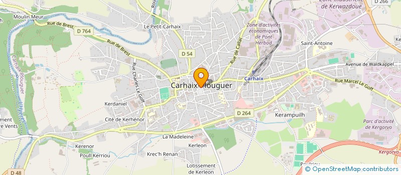 localisation de l'entreprise SCI AUCAR à CARHAIX-PLOUGUER