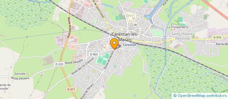 localisation de l'entreprise SCI AUCARO à CARENTAN-LES-MARAIS