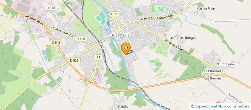 localisation de l'entreprise SCI AUCEADE à BUZANCAIS