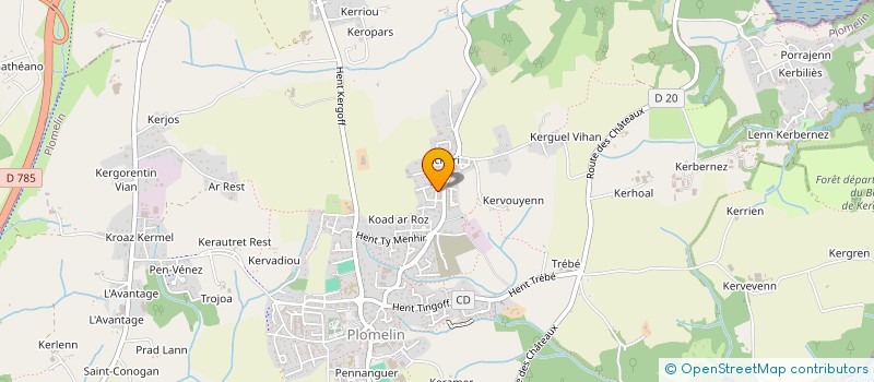 localisation de l'entreprise SCI AUCELINE  PLOMELIN