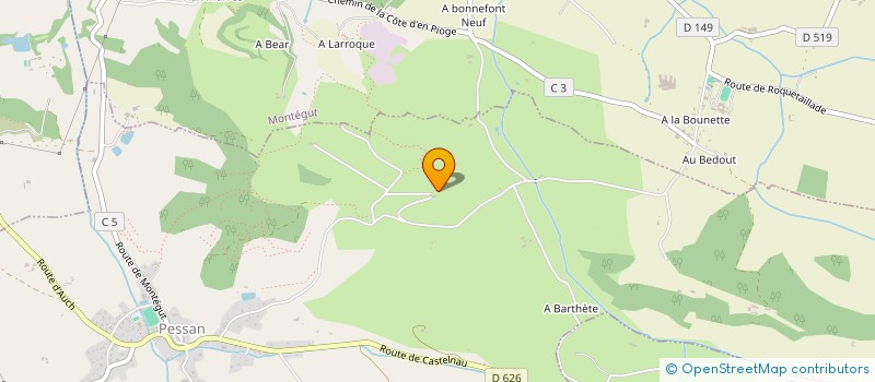 localisation de l'entreprise SCI AUCH PYRENEES  PESSAN