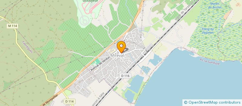 localisation de l'entreprise SCI AUCHARD  MIREVAL