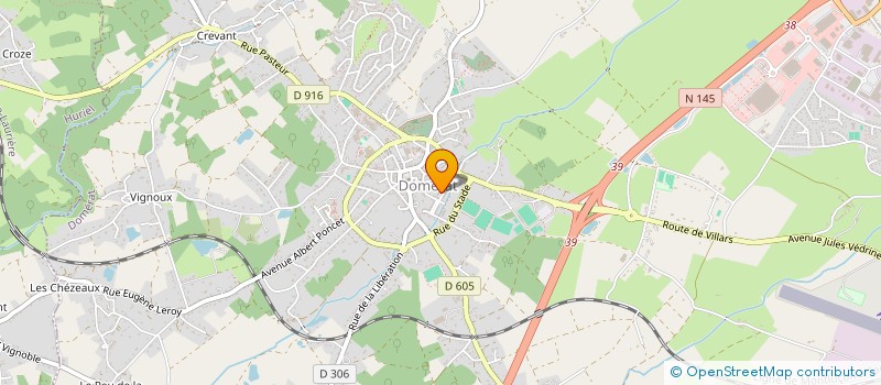 localisation de l'entreprise SCI AUCLAIR MIGEON à DOMERAT