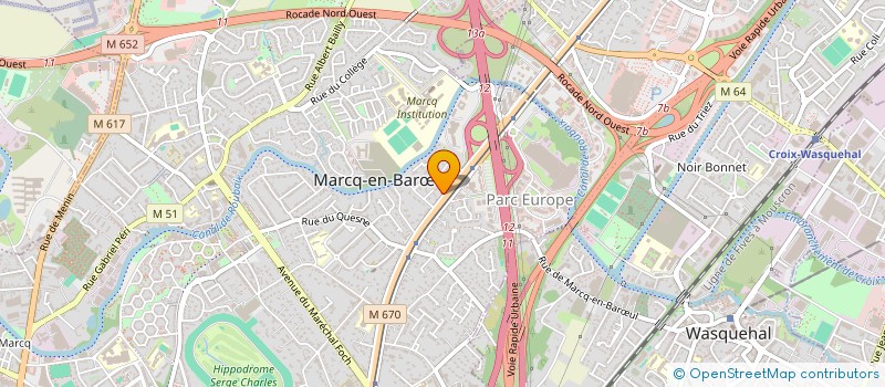 localisation de l'entreprise SCI AUCTORITAS 3 à MARCQ-EN-BARŒUL