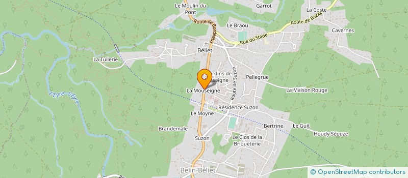 localisation de l'entreprise SCI AUD ARN  BELIN-BELIET