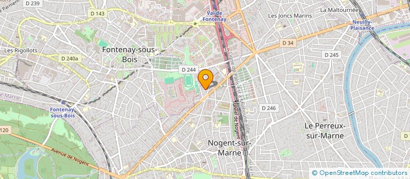 localisation de l'entreprise SCI AUD&CLAIR  NOGENT-SUR-MARNE