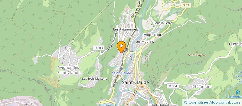 localisation de l'entreprise SCI AUDACE  SAINT-CLAUDE