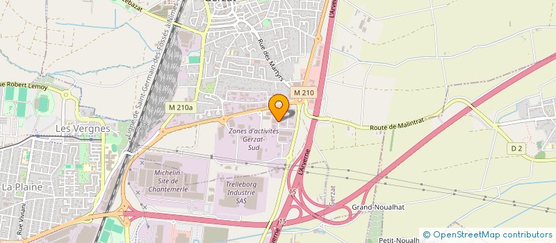 localisation de l'entreprise SCI AUDACRI  GERZAT