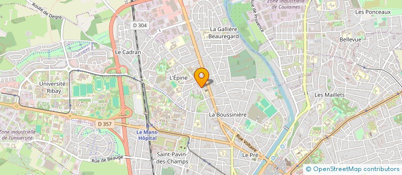 localisation de l'entreprise SCI AUDALEX  LE MANS