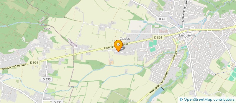 localisation de l'entreprise SCI AUDAMAR  LEGUEVIN