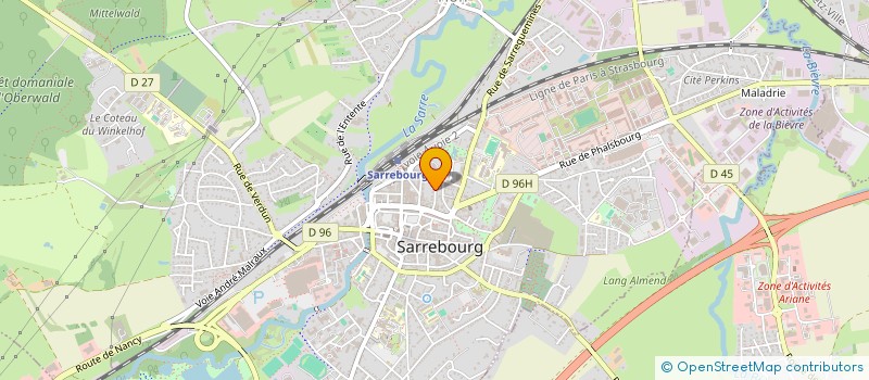 localisation de l'entreprise SCI AUDARX à SARREBOURG