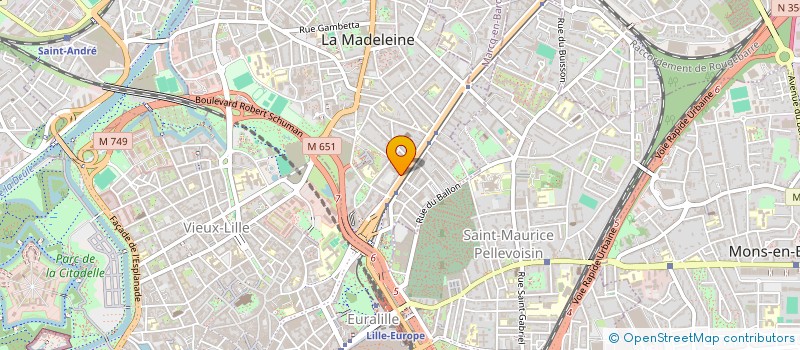 localisation de l'entreprise SCI AUDASE à LA MADELEINE