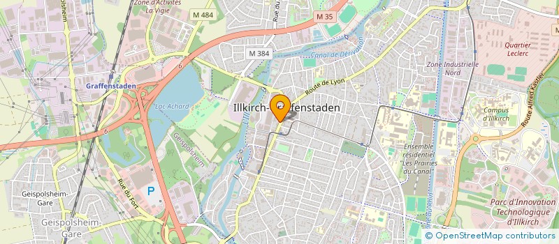 localisation de l'entreprise SCI AUDAV  ILLKIRCH-GRAFFENSTADEN