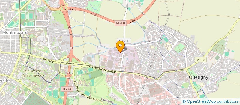 localisation de l'entreprise SCI AUDAX à QUETIGNY
