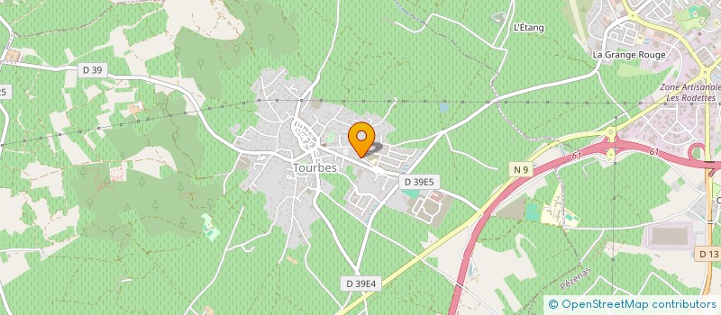 localisation de l'entreprise SCI AUDCO  PEZENAS