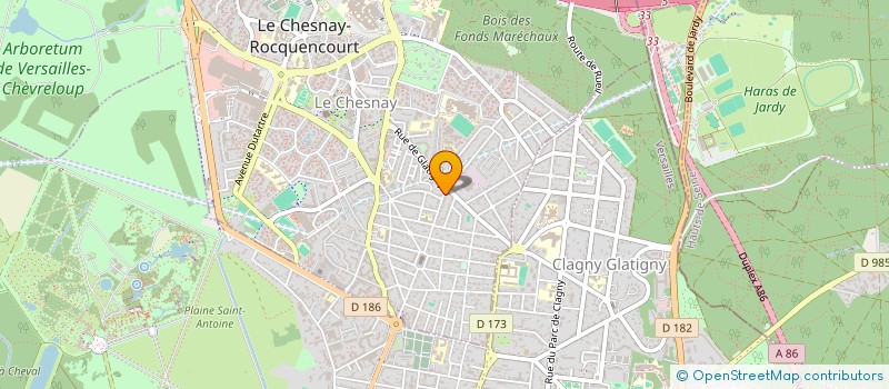 localisation de l'entreprise SCI AUDE  LE CHESNAY-ROCQUENCOURT