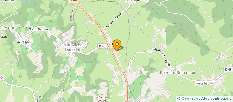 localisation de l'entreprise SCI AUDE ET JOHN  SAINT-MICHEL-LOUBEJOU