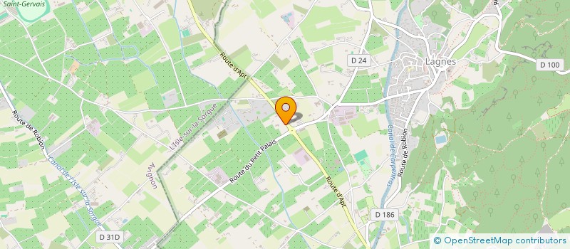 localisation de l'entreprise SCI AUDELAVALLEE  LAGNES