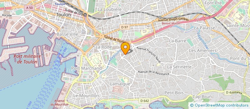 localisation de l'entreprise SCI AUDEOUD  TOULON