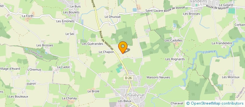 localisation de l'entreprise SCI AUDET à CHAVEYRIAT