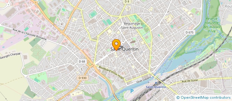 localisation de l'entreprise SCI AUDIA à SAINT-QUENTIN