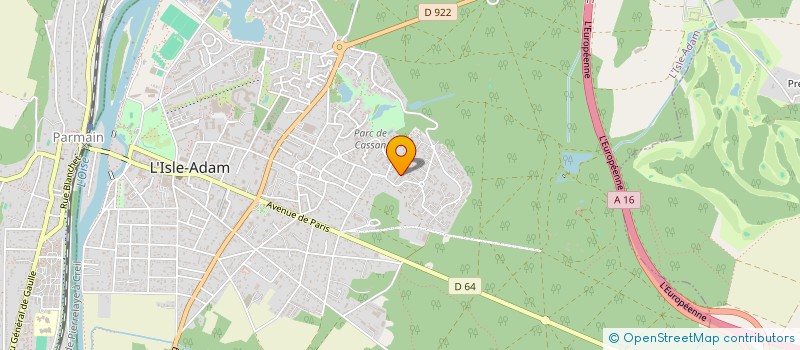 localisation de l'entreprise SCI AUDIBERT  L'ISLE-ADAM