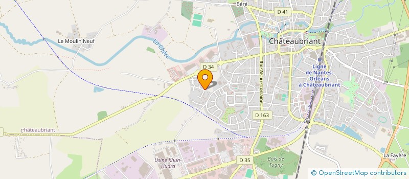 localisation de l'entreprise SCI AUDILLE  CHATEAUBRIANT