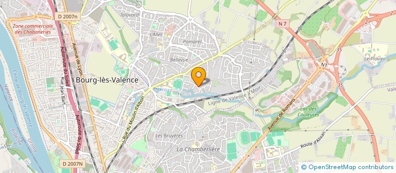 localisation de l'entreprise SCI AUDIMAR  BOURG-LES-VALENCE