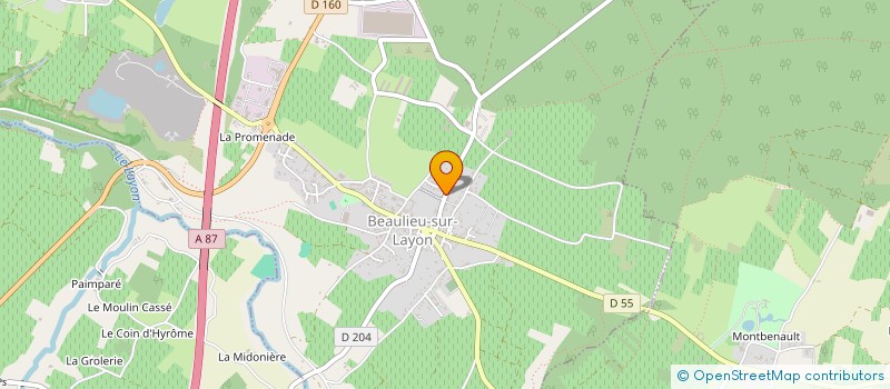 localisation de l'entreprise SCI AUDIMELI  BEAULIEU-SUR-LAYON