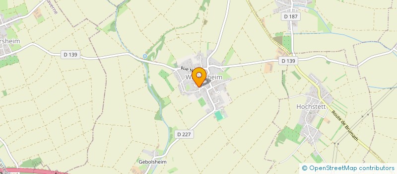 localisation de l'entreprise SCI AUDJO  WITTERSHEIM