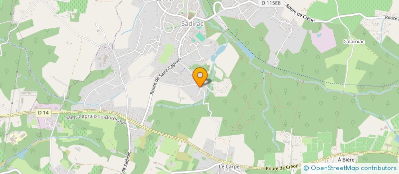 localisation de l'entreprise SCI AUDMAX  SADIRAC