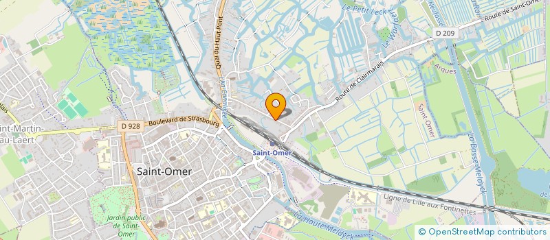 localisation de l'entreprise SCI AUDOMAROISE  SAINT-OMER