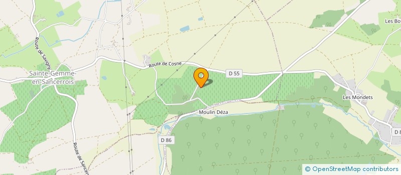 localisation de l'entreprise SCI AUDON  SAINTE-GEMME-EN-SANCERROIS