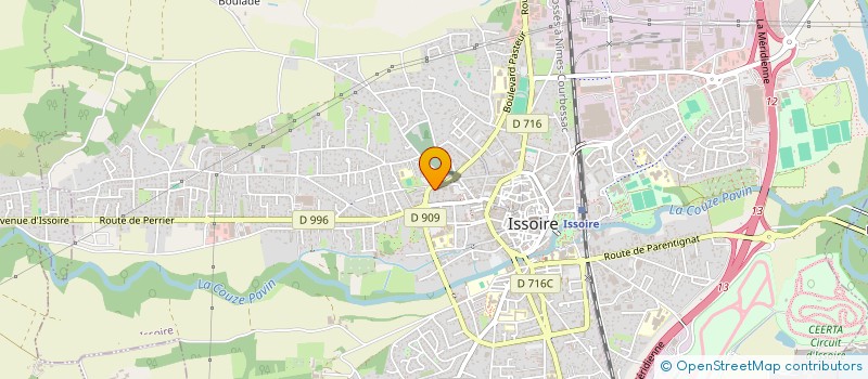 localisation de l'entreprise SCI AUDOUARD  ISSOIRE