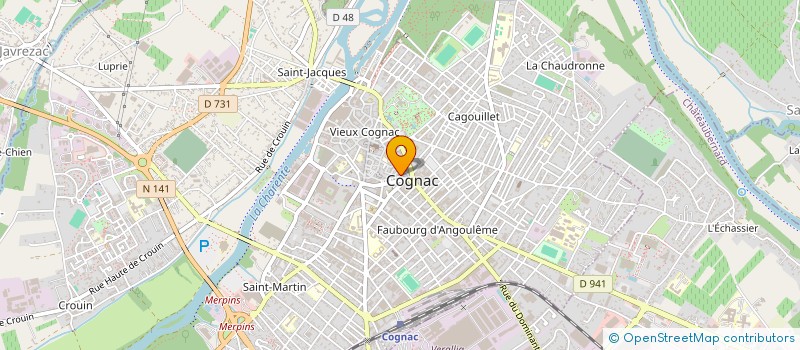 localisation de l'entreprise SCI AUDOUARD-MAFFINI à COGNAC
