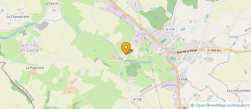 localisation de l'entreprise SCI AUDOUIN  SAINT-PAUL-EN-GATINE