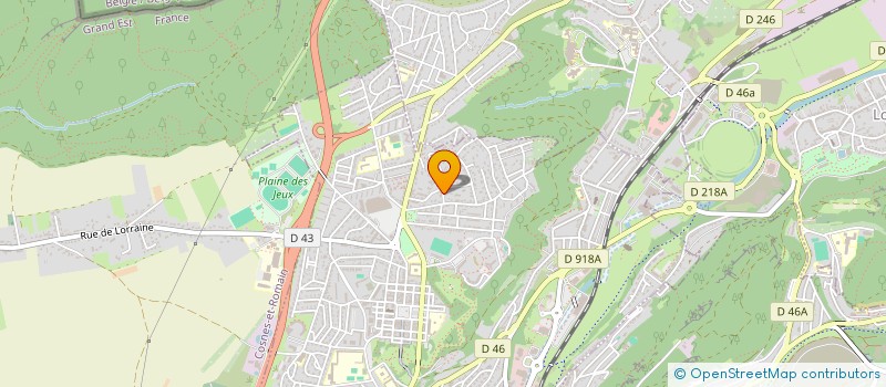 localisation de l'entreprise SCI AUDOUYBAT à LONGWY