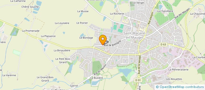 localisation de l'entreprise SCI AUDRAIN HUTEAU à SEVREMOINE